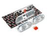 ES#2528675 - 1J0998001KT - Rough Style Side Marker Set - Clear - (NO LONGER AVAILABLE) - Bumper and fender mounted clear side markers with amber bulbs - ECS - 