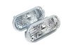 ES#2528675 - 1J0998001KT - Rough Style Side Marker Set - Clear - (NO LONGER AVAILABLE) - Bumper and fender mounted clear side markers with amber bulbs - ECS - 