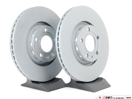 ES#47 - 8E0698301RKT2 - Front Brake Rotors - Pair (312x25) - Featuring "Coat Z Anti-Corrosion" coating - Zimmermann - Audi Volkswagen