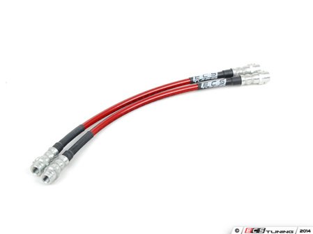 ES#250186 - ECS41046KT - Front Exact-Fit Stainless Steel Brake Lines - Front set of DOT-compliant lines for an improved pedal feel - ECS - Audi