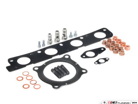 ES#2587494 - 8E0253115DKT - Turbocharger Installation Kit - Includes all gaskets and hardware - Assembled By ECS - Audi