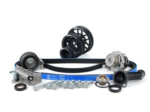 ES#5138 - 06B198479V2UDBLK - Timing Belt Kit - Ultimate With Gates Racing Timing Belt & Performance Pulley Set - Includes ECS Tuning's Lightweight Underdrive Pulley Kit in Black. - Assembled By ECS - Audi Volkswagen