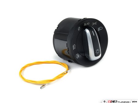 ES#2730449 - 3C8941431AXSVMKT - Automatic European Headlight Switch - Brushed Trim - Controls headlights, parking lights, front fog lights, and rear fog lights - Vemo - Volkswagen