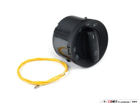 ES#2730453 - 1K0941431CKOSKT - Standard European Headlight Switch - Black - Controls headlights, parking lights, front fog lights, and rear fog lights - Bremmen Parts - Volkswagen