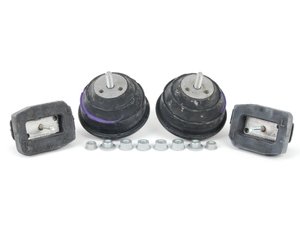 ES#2718213 - 11812283798KT10 - Motor And Transmission Mount Kit - Includes all mounting hardware - Genuine BMW - BMW