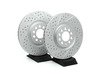 ES#2594083 - 8L0337PRFXS - Performance Front Brake Service Kit (312x25) - Featuring ECS GEOMET Drilled & Slotted rotors and Hawk HPS pads - Assembled By ECS - 