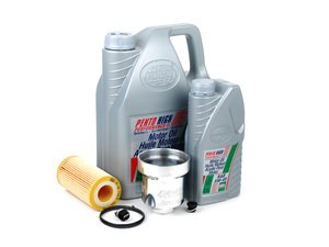 ES#2730604 - 003602ECSKT2 -  Oil Service Kit - With Magnetic Drain Plug & Polished Aluminum Oil Filter Housing - Includes Pentosin oil, filter, magnetic drain plug, and polished aluminum filter housing - Assembled By ECS - 