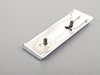 ES#116683 - 51452695583 - Left Center Dashboard Panel Trim - Matte Chrome - Found on the right side of the steering wheel on the dashboard - Genuine BMW - BMW