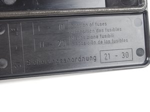 ES#164796 - 61131387613 - Underhood Fuse Box Cover - (NO LONGER AVAILABLE) - Used on the main fuse box under the hood - Genuine BMW - 
