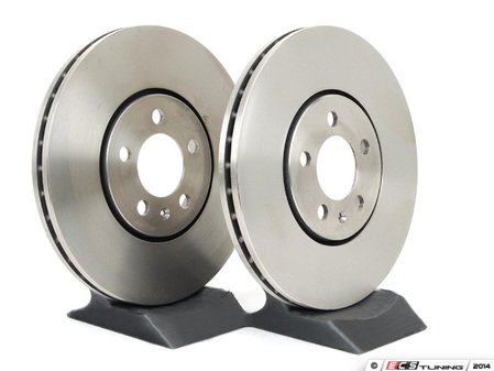 ES#36 - 3A0615301AKT2 - Front UV Coated Brake Rotors - Pair (288x25) - Features Brembo's special UV paint treatment that guarantees superior corrosion resistance. - Brembo - Volkswagen