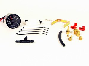 ES#1876745 - 3C0898002 - Gauge & Pod Kit - Includes a NSP "Perfect Match Indigo Blue" Boost gauge, offset steering wheel mounted pod, and all necessary hardware - New South Performance - Volkswagen