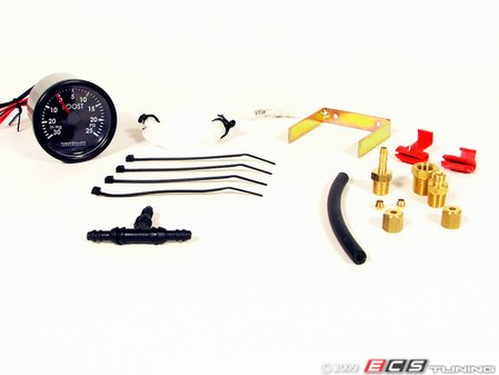 ES#1876745 - 3C0898002 - Gauge & Pod Kit - Includes a NSP "Perfect Match Indigo Blue" Boost gauge, offset steering wheel mounted pod, and all necessary hardware - New South Performance - Volkswagen
