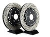 ES#2730486 - 8k0698301mKT5 - Rear Brake Kit - Stage 1 - 2-Piece Cross Drilled & Slotted Rotors (330x22) - Upgrade your brake system with 2-piece rotors and stainless steel lines - ECS - Audi