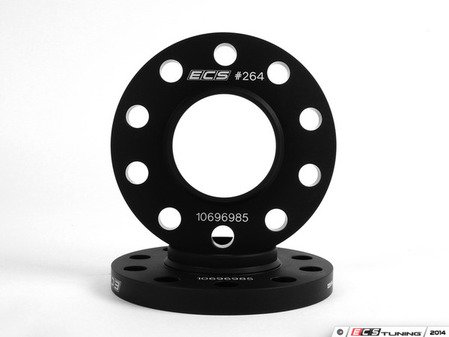 ES#11310 - ECS#262KT - Wheel Spacer Kit - 10mm - Aluminum wheel spacer kit made specifically for your 5x120, 74.1mm center bore BMW. - ECS - BMW