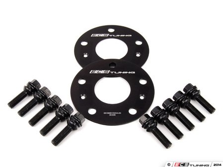 ES#2725352 - 001366ECS03KT1 - ECS Wheel Spacer Kit - 3mm  - Includes one pair of wheel spacers with lug bolts - ECS - 