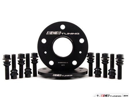 ES#2725432 - 001366ECS10KT1 - ECS Wheel Spacer Kit - 10mm - Includes one pair of wheel spacers with lug bolts - ECS - Audi Volkswagen Porsche
