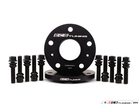 ES#2725434 - 001366ECS15KT1 - ECS Wheel Spacer Kit - 15mm - Includes one pair of wheel spacers with lug bolts - ECS - Audi Volkswagen Porsche