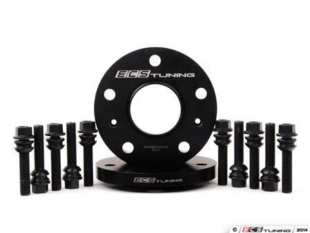 ES#2725435 - 001366ECS18KT1 - ECS Wheel Spacer Kit - 18mm - Includes one pair of wheel spacers with lug bolts - ECS - Audi Volkswagen Porsche