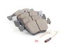 ES#3161611 - EUR853A - Front Euro Ceramic Brake Pad Set - Ceramic composite developed to meet low dust & noise requirements. Includes new brake pad wear sensors. - Akebono - Mercedes Benz