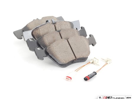 ES#3161611 - EUR853A - Front Euro Ceramic Brake Pad Set - Ceramic composite developed to meet low dust & noise requirements. Includes new brake pad wear sensors. - Akebono - Mercedes Benz