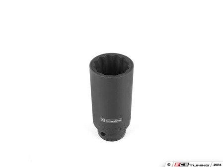 ES#2702840 - 003302SCH04A - Deep Well Impact Socket - 27mm - Ideal for many axle nuts and other high-torque fasteners - Schwaben - Audi BMW Volkswagen Mercedes Benz MINI Porsche