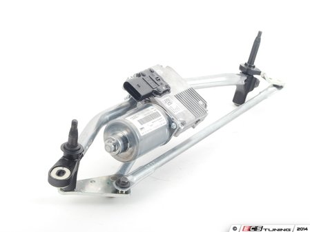 ES#1904752 - 8T1955023E - Windshield Wiper Bracket With Motor - Located under the rain tray - Genuine Volkswagen Audi - Audi