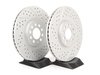 ES#2594083 - 8L0337PRFXS - Performance Front Brake Service Kit (312x25) - Featuring ECS GEOMET Drilled & Slotted rotors and Hawk HPS pads - Assembled By ECS - 