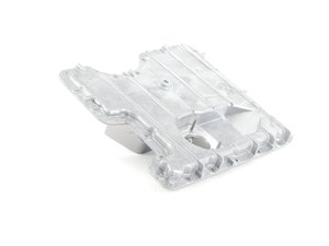 ES#19030 - 11137540750 - E53 Lower Oil Pan - With Oil Level Sensor Hole - Direct replacement for all those oil pan problems, Does not include gasket - Genuine BMW - BMW