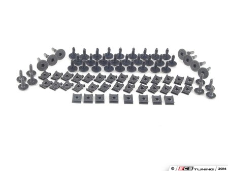 ES#2681202 - 6N0807199 - Front Bumper Installation Hardware Kit - Screws and speed nuts used in front bumper cover installation - Assembled By ECS - Volkswagen