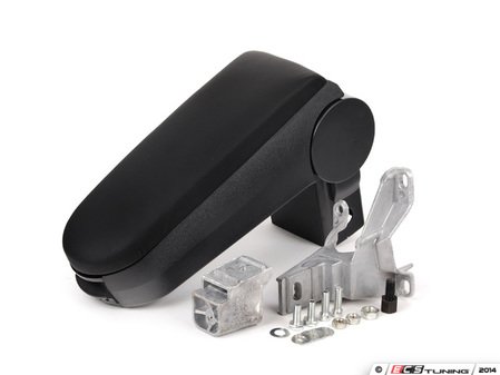 ES#2207783 - 3592CONN10467 - Center Armrest Kit - Black Leatherette - Complete armrest assembly to replace your worn out or broken lid or base. - ECS - Volkswagen