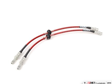 ES#3525725 - 025318ECS05 - Exact-Fit Stainless Steel Brake Lines - Front - DOT-compliant kit to improve pedal feel in your vehicle. - ECS - BMW