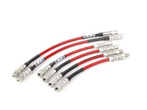 ES#252829 - E30698000 - Exact-Fit Stainless Steel Brake Lines - Complete Kit - DOT-compliant 6 line kit to improve pedal feel in your vehicle. - ECS - BMW