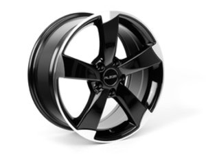 ES#2731879 - 628-12kt - 17" Style 628 Wheels - Set Of Four - (NO LONGER AVAILABLE) - 17"x7.5" ET35 5x112 - Gloss Black/Machined Face - Alzor - 