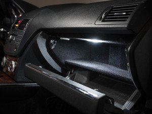 ES#2749027 - W204GLBXLEDKT - W204 LED Glove Box Light - Upgrade your glovebox light in your W204 C-Class, go from yellow to HID colored white in minutes - ZiZa - Mercedes Benz