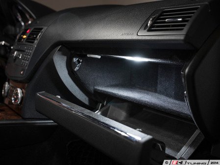 ES#2749027 - W204GLBXLEDKT - W204 LED Glove Box Light - Upgrade your glovebox light in your W204 C-Class, go from yellow to HID colored white in minutes - ZiZa - Mercedes Benz