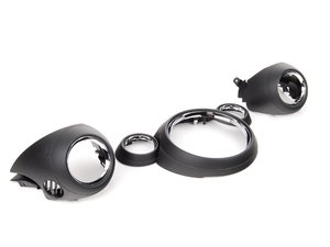 ES#2730859 - 51459810001KT - Dash Trim Kit - Piano Black / Chrome - This kit is to replace and upgrade the trim to piano black w/ chrome. - Genuine MINI - MINI