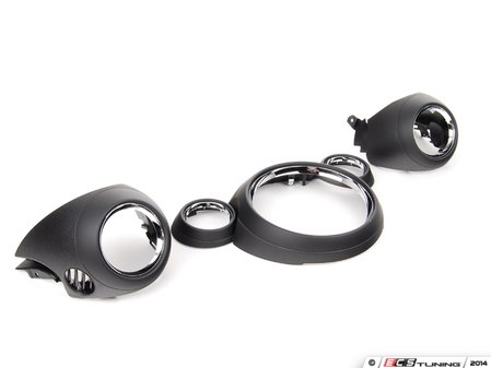 ES#2730859 - 51459810001KT - Dash Trim Kit - Piano Black / Chrome - This kit is to replace and upgrade the trim to piano black w/ chrome. - Genuine MINI - MINI