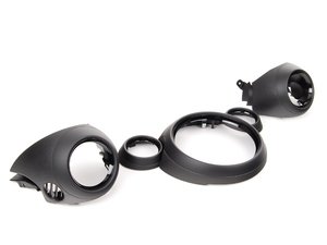 ES#2730858 - 51459810000KT - Dash Trim Kit - Piano Black / Black Chrome - This kit is to replace and upgrade the trim to piano black w/ black chrome. - Genuine MINI - MINI