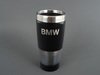 ES#256707 - 80902149943 - BMW Carbon Effect Travel Mug - (NO LONGER AVAILABLE) - Black with a silver carbon ring - Genuine BMW - 