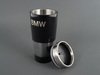 ES#256707 - 80902149943 - BMW Carbon Effect Travel Mug - (NO LONGER AVAILABLE) - Black with a silver carbon ring - Genuine BMW - 