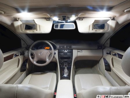 ES#2731764 - S203INTLEDKT - S203 C-Class Wagon LED Interior Lighting Kit - Upgrade your lights in your S203 C-Class, go from yellow to HID colored white in minutes - ZiZa - Mercedes Benz