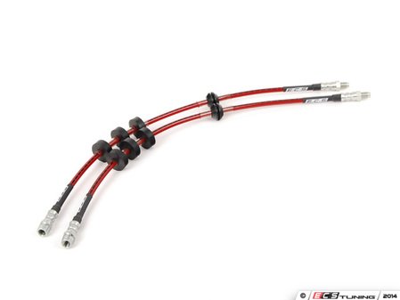 ES#3638696 - 024828ECS01 - Exact-Fit Stainless Steel Brake Lines - Front - DOT-compliant kit to improve pedal feel in your vehicle. - ECS - BMW