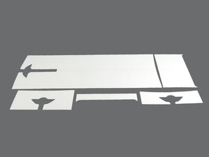 ES#78812 - 51140418656 - Dual Sport Stripes - White - (NO LONGER AVAILABLE) - For the Hood and Trunk - Genuine MINI - 