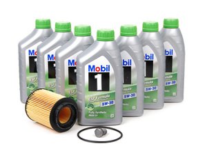 ES#2539323 - 95510756100KT1 - Genuine Oil Service Kit (5w-30) - Includes Hengst filter and Genuine Mobil 1 ESP C30 Spec Oil - Assembled By ECS - Porsche