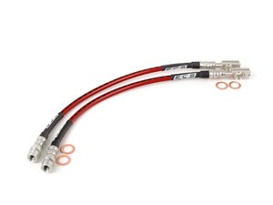 ES#3449976 - 024680ECS02 - Rear Exact-Fit Stainless Steel Brake Lines  - Rear set of DOT-compliant lines for an improved pedal feel - ECS - Audi