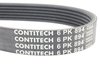 ES#1658 - 6PK894 - Accessory Belt - For cars without factory A/C & without roller/tensioner - Continental - Volkswagen