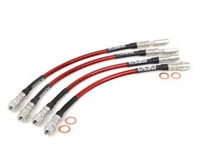 ES#250158 - B5PASW8SSKIT - Exact-Fit Stainless Steel Brake Lines - Complete Kit - DOT-compliant kit to improve pedal feel in your vehicle. - ECS - Volkswagen