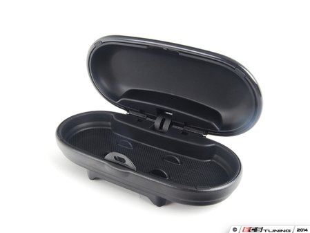 ES#2729030 - 51169812760 - Sunglass Holder - Center Rail - Black sunglass case with MINI wings logo - Genuine MINI - MINI