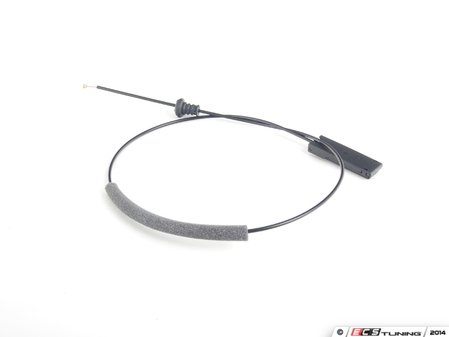 ES#383582 - 4E0823543A - Hood release Cable - Connects the release lever to the front cables - Genuine Volkswagen Audi - Audi