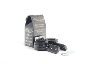 ES#2681849 - PFF5-301BWH - Race Polyurethane Front Lower Control Arm Bushings - With Brackets - Improves handling and control - upgrade to a more engaging driving experience - Powerflex Black Series - BMW